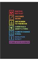 Stand Up for Science: Graph Paper Notebook (6" x 9" - 120 pages) Science Themed Notebook for Gift / Daily Activity Journals / Diary