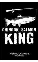 Chinook Salmon King Fishing Journal 120 Pages