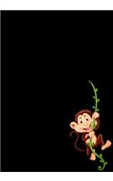Monkey Journal: Blank Lined Monkey Notebook For Boys & Girls V1