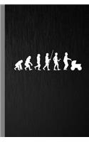 Evolution Of Man Strolling A Baby: Stroller Baby Carrier Parenthood Parenting Gift For Parents, Father And Mother (6"x9") Dot Grid Notebook To Write In