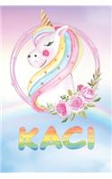 Kaci: Want To Give Kaci A Unique Memory & Emotional Moment? Show Kaci You Care With This Personal Custom Named Gift With Kaci's Very Own Unicorn Custom Na