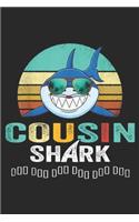 Cousin Shark Doo Doo Doo Doo Doo Doo: Cousin Shark Doo Doo Doo Journal/Notebook Blank Lined Ruled 6x9 100 Pages