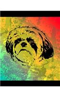 Shih Tzu Color Burst Notebook