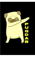 Dabbing Pug: Hangman Puzzles - Mini Game - Clever Kids - 110 Lined Pages - 6 X 9 In - 15.24 X 22.86 Cm - Single Player - Funny Great Gift