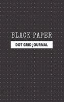 Black Paper Dot Grid Journal