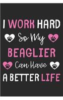 I Work Hard So My Beaglier Can Have A Better Life: Lined Journal, 120 Pages, 6 x 9, Beaglier Dog Gift Idea, Black Matte Finish (I Work Hard So My Beaglier Can Have A Better Life Journal)
