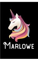 Marlowe: Personalized Custom Name Unicorn Themed Monthly 2020 Planner (Calendar, To Do List, Monthly Budget, Grocery List, Yearly Financial Goals) Gift for G