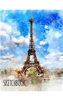 Sketchbook Paris Eiffel Tower