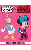 Daisy Duck and Minnie Mouse Coloring Book: 2 in 1 Coloring Book for Kids and Adults, Activity Book, Great Starter Book for Children with Fun, Easy, and Relaxing Coloring Pages