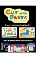 Scissor Practice for Three Year Olds (Cut and Paste Planes, Trains, Cars, Boats, and Trucks): 20 full-color kindergarten cut and paste activity sheets designed to develop visuo-perceptive skills in preschool children. The price of this book i(29 Scissor Practice for Three Year Olds)