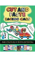 Cut and Glue Crafts (Cut and paste - Racing Cars): This book comes with collection of downloadable PDF books that will help your child make an excellent start to his/her education. Books are designed