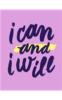 I Can and I Will