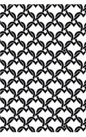 Journal Notebook Chained Hearts Pattern 10