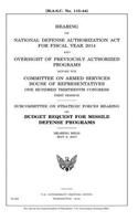 Hearing on National Defense Authorization Act for Fiscal Year 2014 and oversight of previously authorized programs before the Committee on Armed Services, House of Representatives, One Hundred Thirteenth Congress, first session