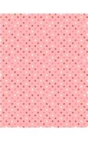 Notebook: Pink Dots Design Cover - Lined Notebook - Journal - Composition Book - 8.5 X 11 Paper - College Ruled - 100 Pages