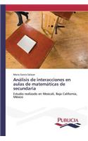 Análisis de interacciones en aulas de matemáticas de secundaria