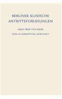 Berliner Klinische Antrittsvorlesungen