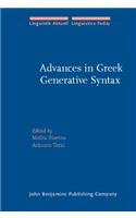 Advances in Greek Generative Syntax