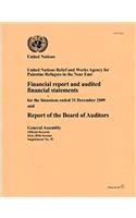 Financial Report and Audited Financial Statements and Report of the Board of Auditors: United Nations Relief and Works Agency for Palestine Refugees in the Near East, for the Biennium Ended 31 December 2009