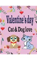 Valentine's day cat & dog love: comic book for recording awesome memory