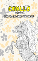 Libro da colorare per bambini - Animale - Cavallo