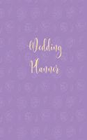 Wedding Planner: Purple Bride & Groom Wedding Engagement Planning Budget Journal Organizer - Checklists Seating Worksheets Calendars Notes- 8x10 100 Pages White Pape