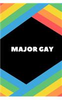 Major Gay: Novelty Notebook 80's Themed