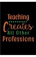 Teaching Creates All Other Professions: List of Student Quotes - Funny Things My Students Say During Economics Class - Teacher Appreciation Gift