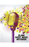Blank Sheet Music Notebook