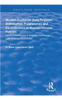 Modern Exchange-Rate Regimes, Stabilisation Programmes and Co-Ordination of Macroeconomic Policies