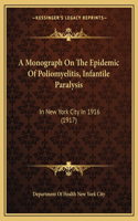 A Monograph On The Epidemic Of Poliomyelitis, Infantile Paralysis