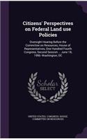 Citizens' Perspectives on Federal Land use Policies