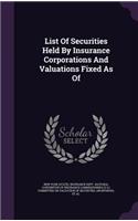 List Of Securities Held By Insurance Corporations And Valuations Fixed As Of