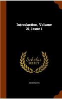 Introduction, Volume 21, Issue 1