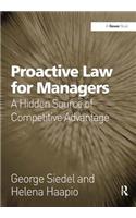 Proactive Law for Managers