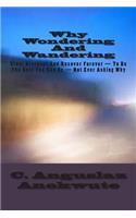 Why Wondering And Wandering