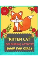 Kitten Cat Colouring Activity Book For Girls