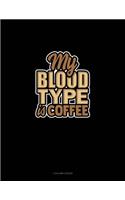 My Blood Type Is Coffee: 3 Column Ledger