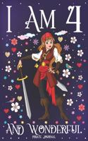 Pirate Journal I am 4 and Wonderful