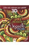 Giardino Segreto - Volume 1 - edizione notturna: Libro da colorare per tutta la famiglia - 27 immagini da colorare(1 Giardino 3D Notte)