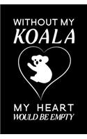 Without my koala my heart would be empty