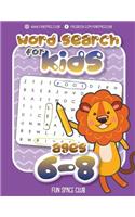 Word Search for Kids Ages 6-8