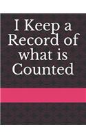 I Keep a Record of What Is Counted: (I Keep a Record of Everything)