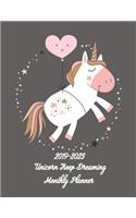 2019-2023 Unicorn Keep Dreaming Monthly Planner: Best Monthly Planner for Happiness & Productivity - Guaranteed to Get You Organized
