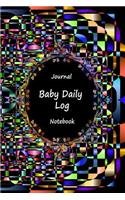 Journal Baby Daily Log Notebook: Black Art, Breastfeeding Journal, Baby Newborn Diapers, Childcare Nanny Report Book, Eat, Sleep, Poop Schedule Log Journal, Child's Health Record Ke