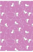 Journal Notebook Ice Skates in Snow Winter Pattern - Pink: Blank Journal To Write In, Unlined For Journaling, Writing, Planning and Doodling, For Women, Men, Kids, 160 Pages, Easy To Carry Size(95 Journal Notebook Plain 2)