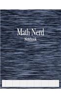 Math Nerd Notebook: 1/12" Cross Section Graph Paper Ruled