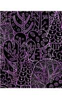 Bullet Journal Notebook Forest Trees Pattern 5: 172 Numbered Pages with 160 Graph Style Grid Pages, 6 Index Pages and 2 Key Pages in Large 8 X 10 Size for Journaling, Writing, Planning or Doodling
