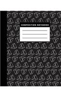 Composition Notebook: Black Metrik 8x10 Composition Notebook (the Best Study Journal for You)