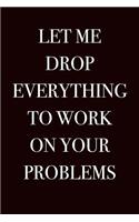 Let Me Drop Everything To Work On Your Problems